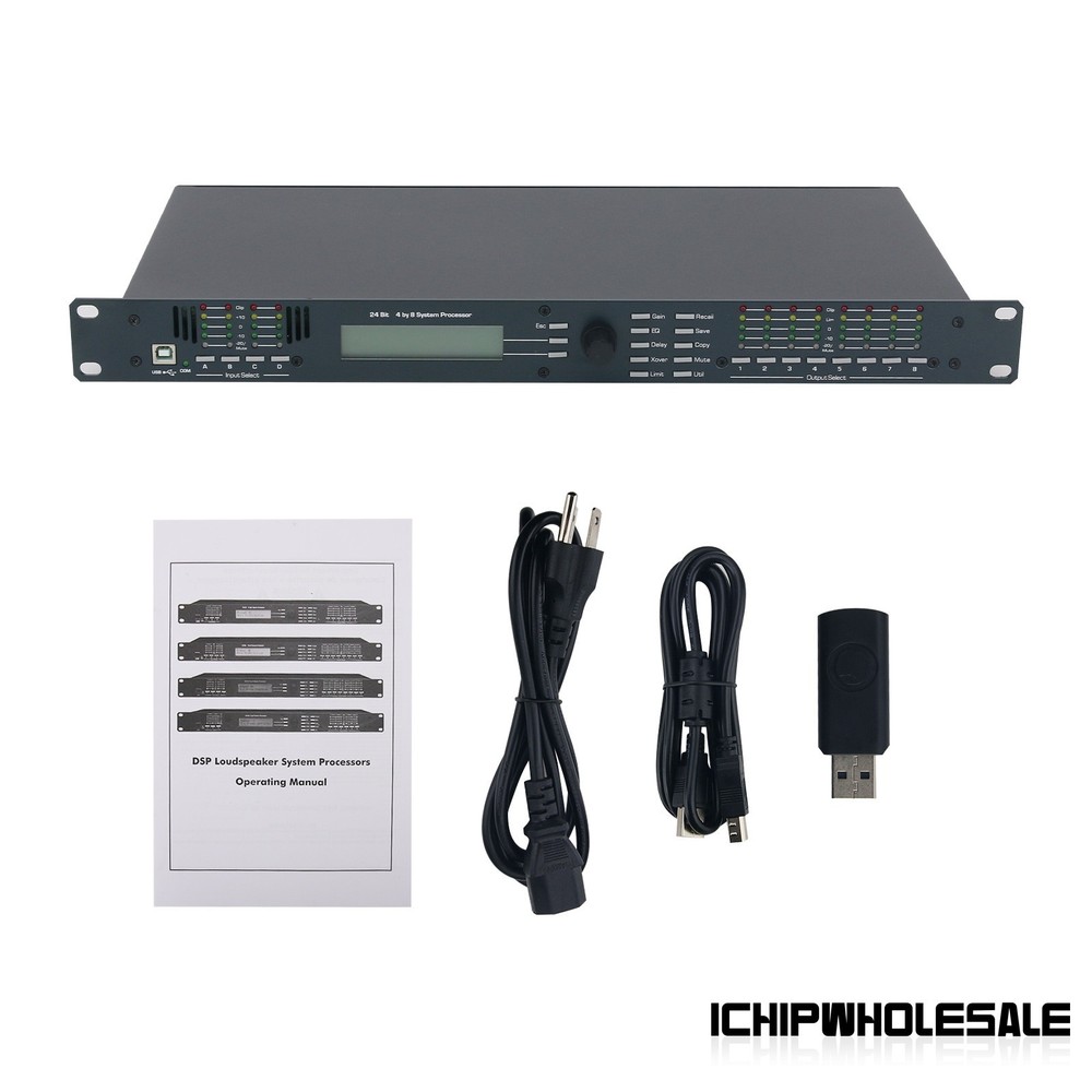 4.8SP 4 In 8 Outp Digital Speaker Audio Processor Audio Effector for DriveRack