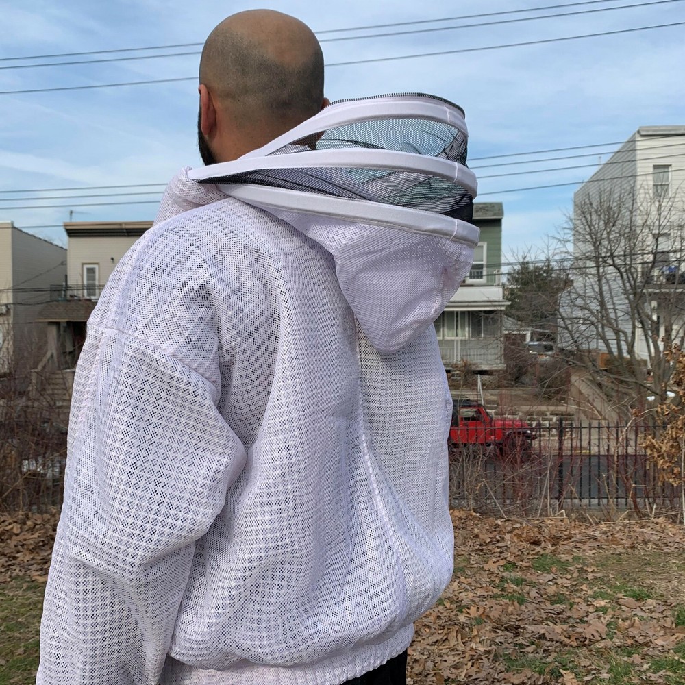 Beekeeper Ultra Ventilated 3 layer mesh Beekeeping Jacket Bee Hat Veil XL