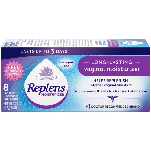 Replens Long Lasting Vaginal Moisturizer 8 Pre Filled Disposable Applicators