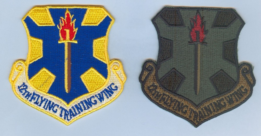 USAF / US Air Force 12th FLYING TRAINING WING (TYPE 2) - 2 DIFFERENT MOTTO's