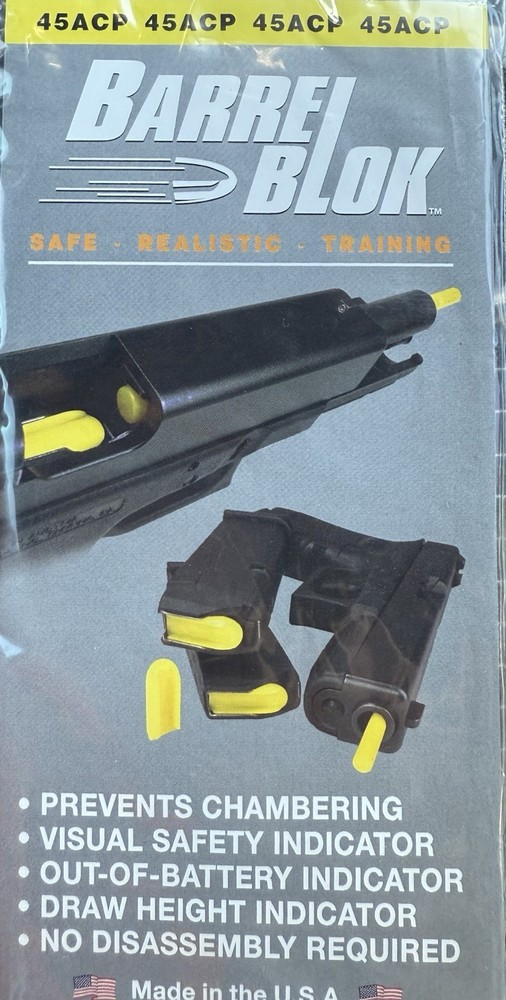 45ACP BarrelBlok Dry Fire Training tool