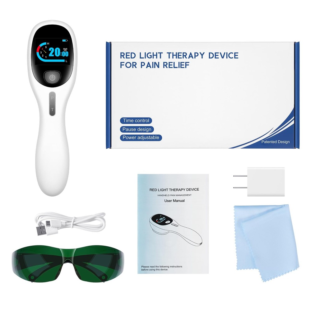 Cold Laser Therapy Device with LED Display Human/Vet Red Light Therapy Device...