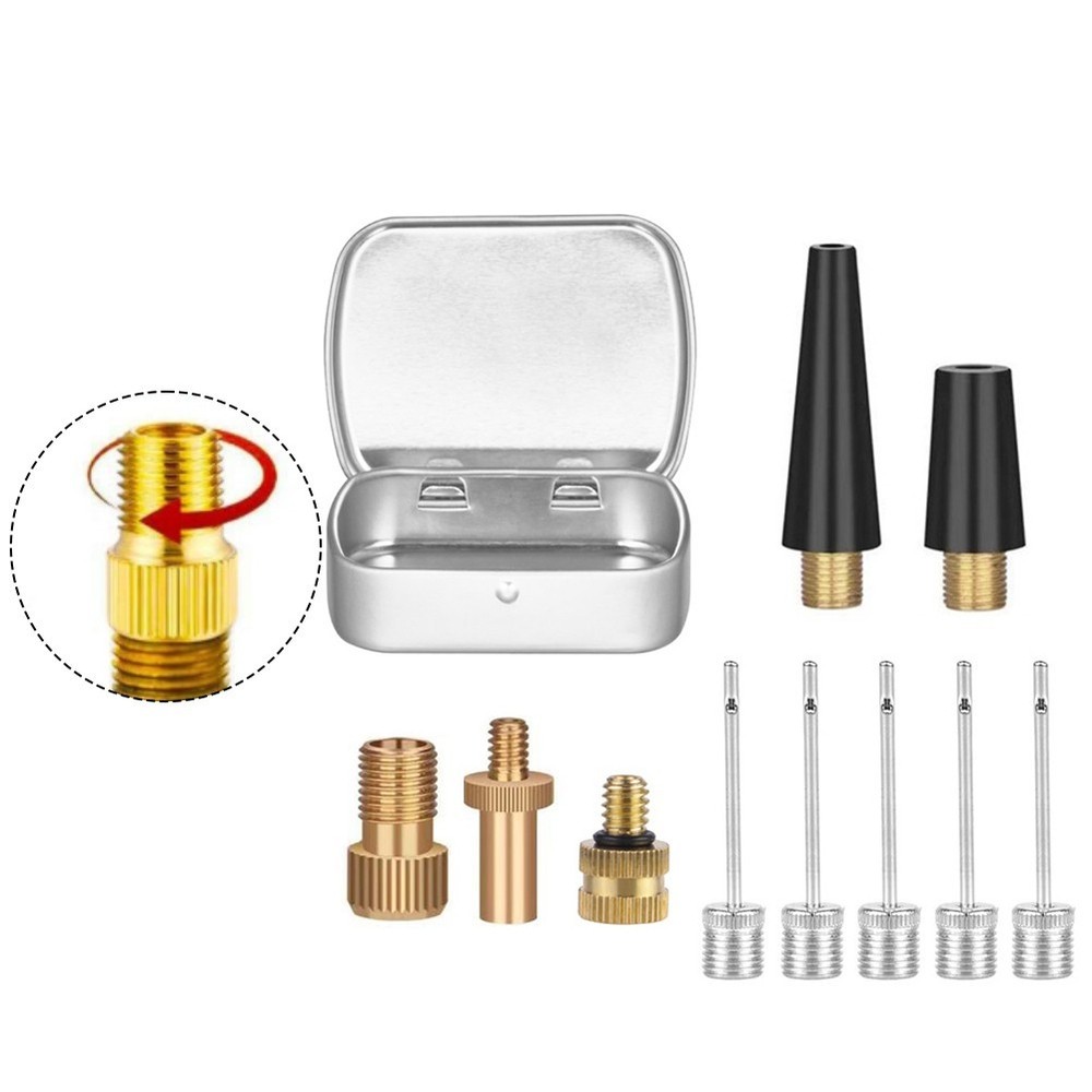 Bicycle Valve Adapter Pack 10pcs Compatible with Various Inflatable Valves