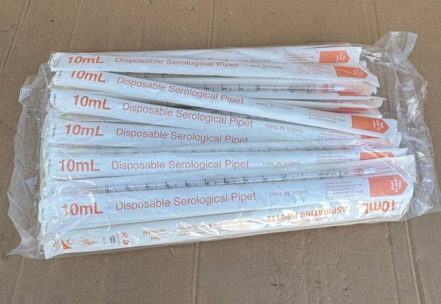 55Pcs  Serological Disposable Pipet, 10mL