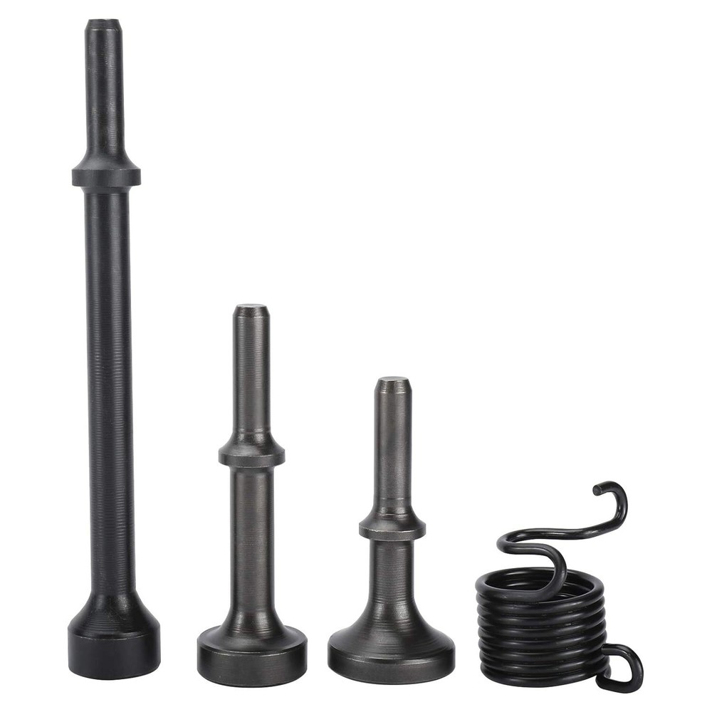 4Pcs Smoothing Pneumatic Air Hammer Bits Air Chisel Drill Bit Kit with Spring