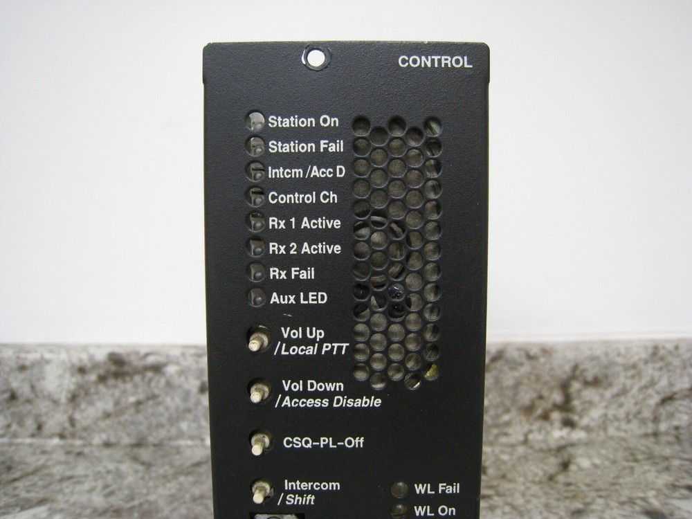 Motorola Quantar Base Station Repeater Control Control Board Faceplate Assy Used