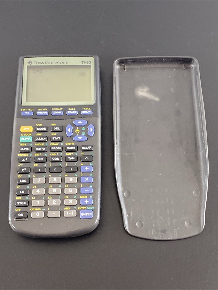 TI-83 Texas Instruments Plus Graphing Calculator Tested