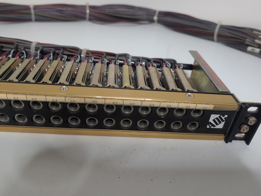 ADC Ultrapatch 48 Point Patchbay Panel Cables Pro Patch Bay