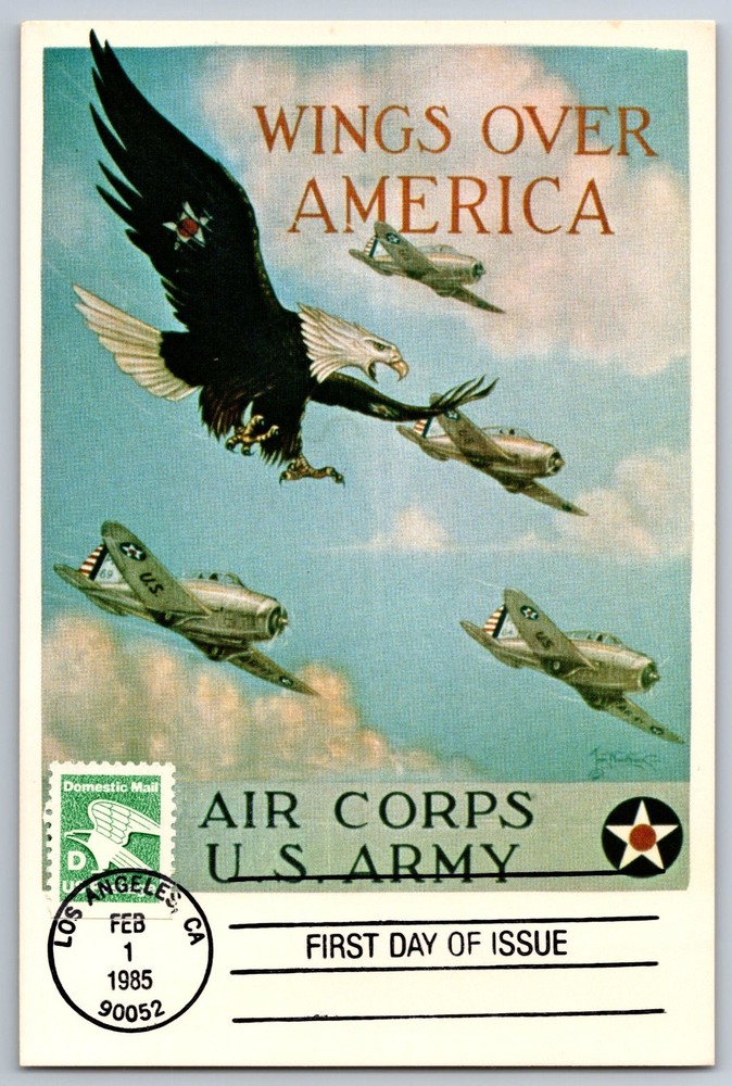 #2112 D Rate Eagle Bklt FDC Maxi Card
