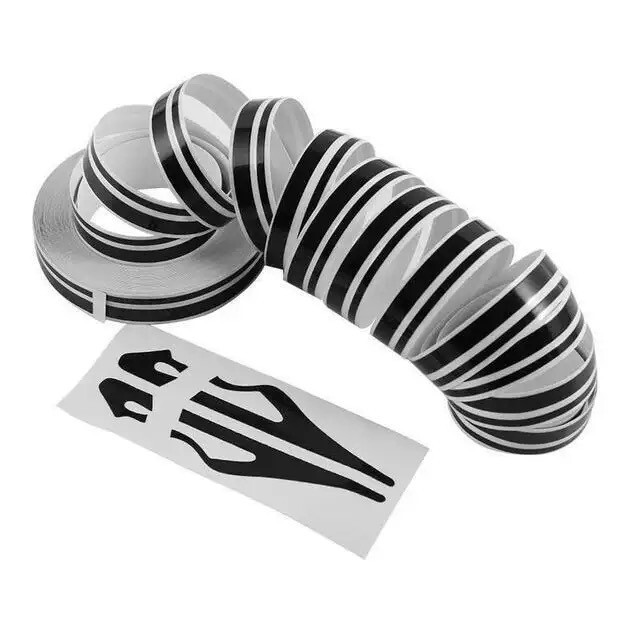 32Feet Vinyl Pinstriping Pin Stripe Double Line Car Tape Decal Sticker 1/6" 1/12
