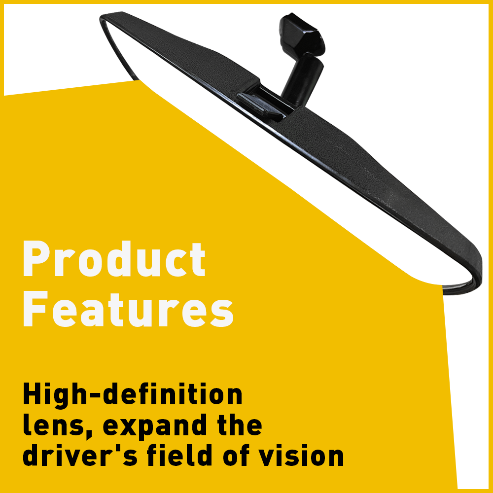 Quality 8" Black Rear View Mirror Interior Replacement Day Night For Universal