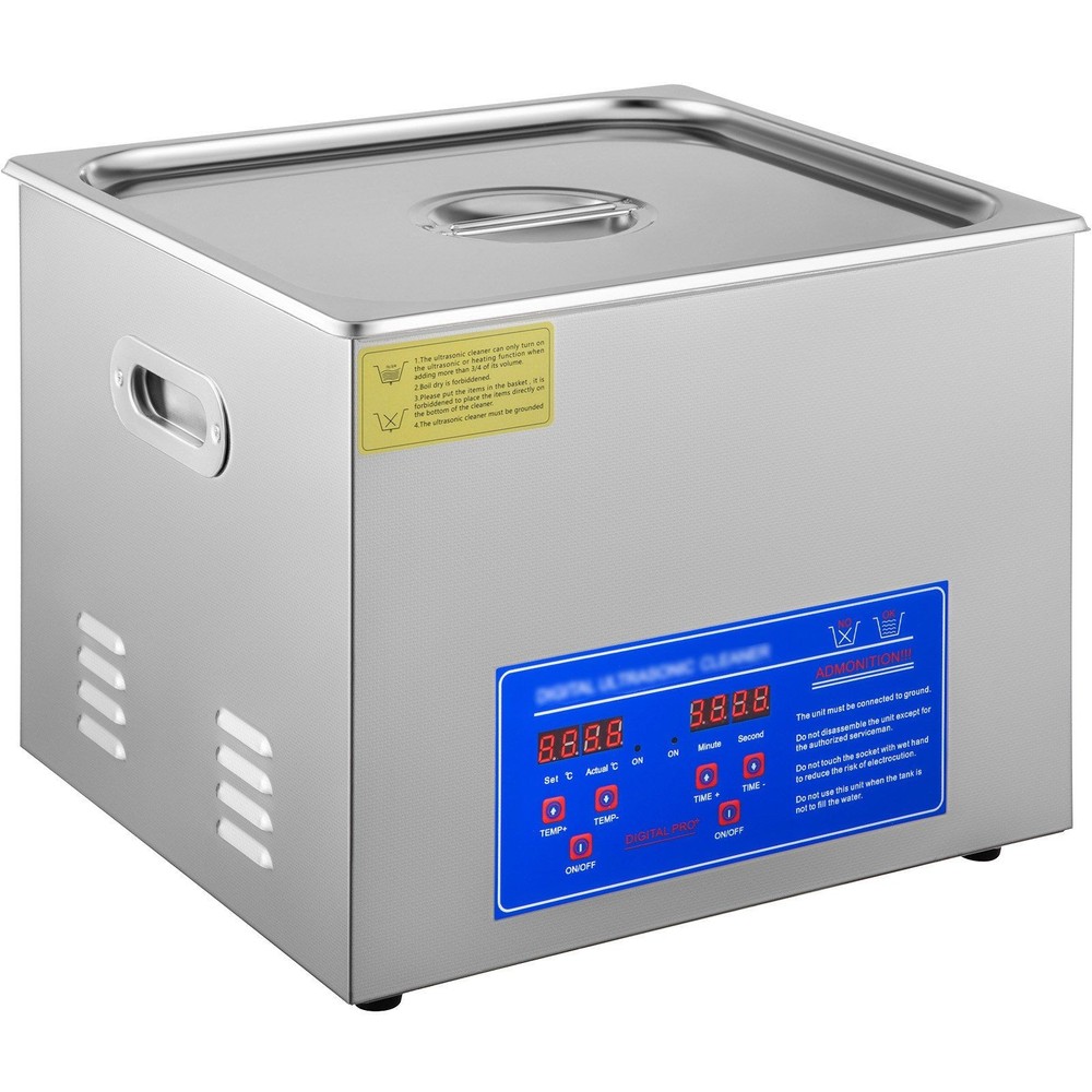 Compact 15L 40kHz Ultrasonic Cleaner with Advanced Digital Heating