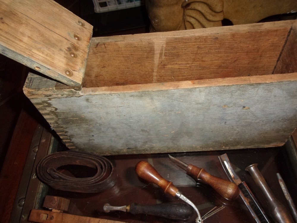 Antique Sailmakers shipwright shipbuilding tool kit