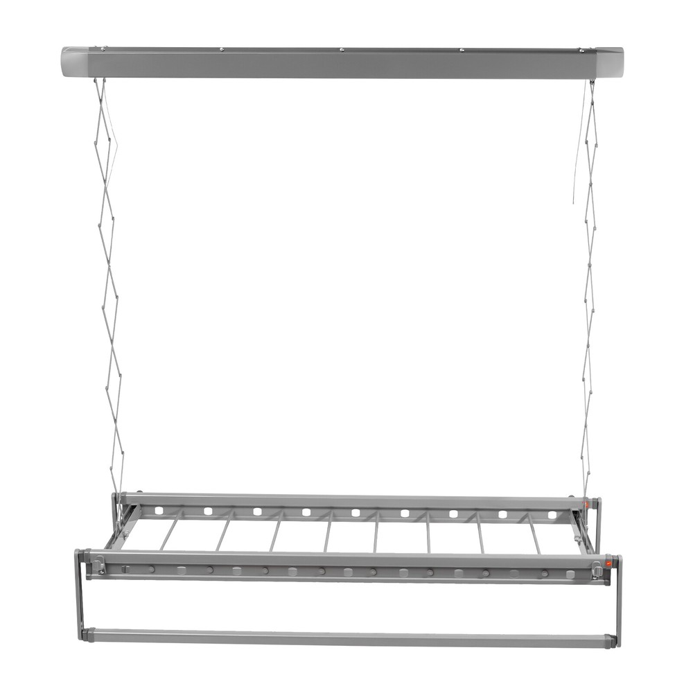 Ceiling-Mounted Electric Retractable Drying Rack with LED Light & 8 Rods