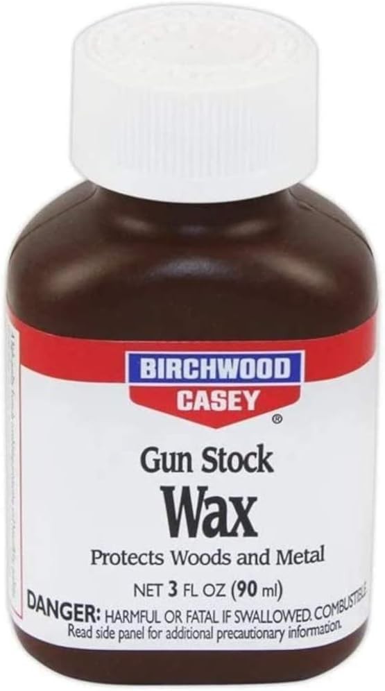 Birchwood Casey Gun Stock Wax Protects Wood & Metal 3oz Plastic Bottle