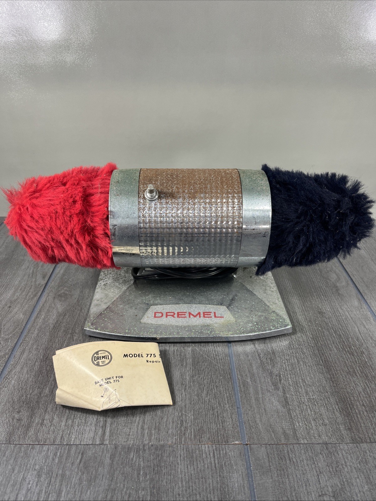 Vtg Dremel Model 775 Electric Double Shoe Boot Shiner Polisher Buffer - WORKS