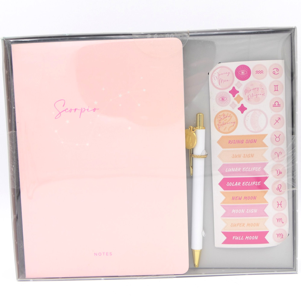 Gartner Studios Scorpio Astrology Casebound Journal Kit w/ Pen & Sticker Sheets