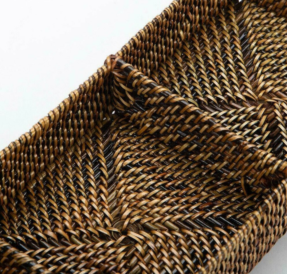 CALAISIO, RECTANGULAR 3 SECTION SERVING TRAY with 3 REMOVABLE GLASS INSERTS, NEW