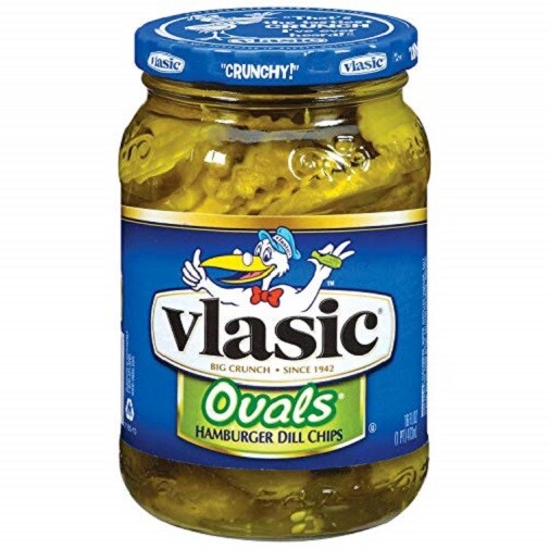 Vlasic Ovals Hamburger Dill Chips