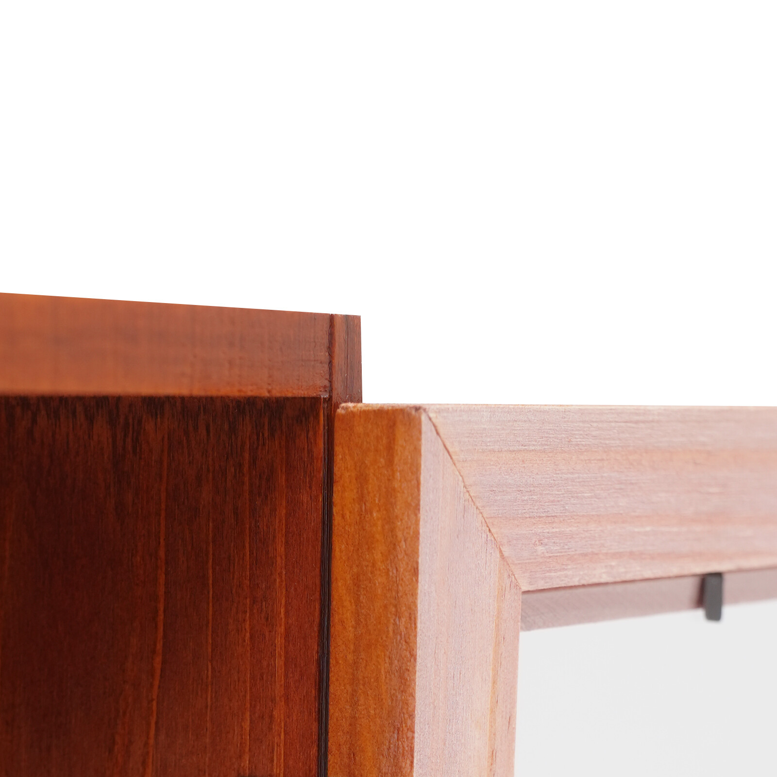 12.09*4.72*14.17in Brown Solid Wood& Acrylic Freestanding 3-tier Storage Cabinet