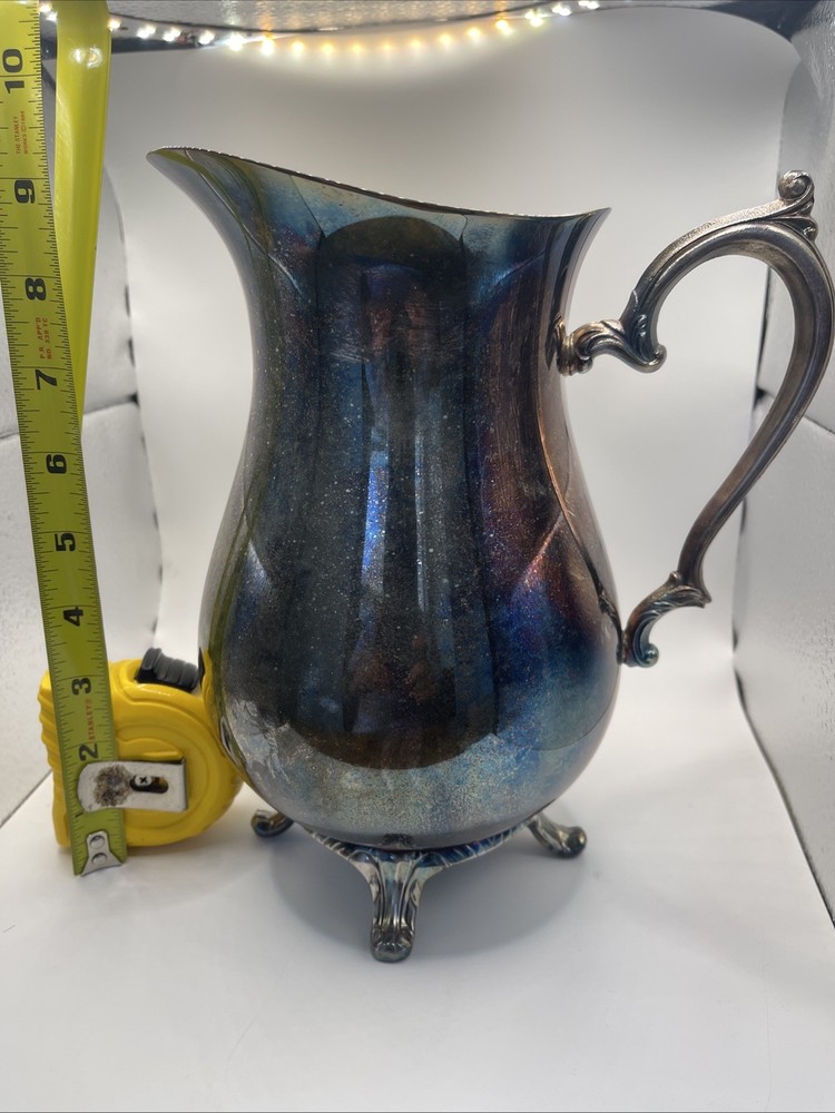 Silver plated water pitcher