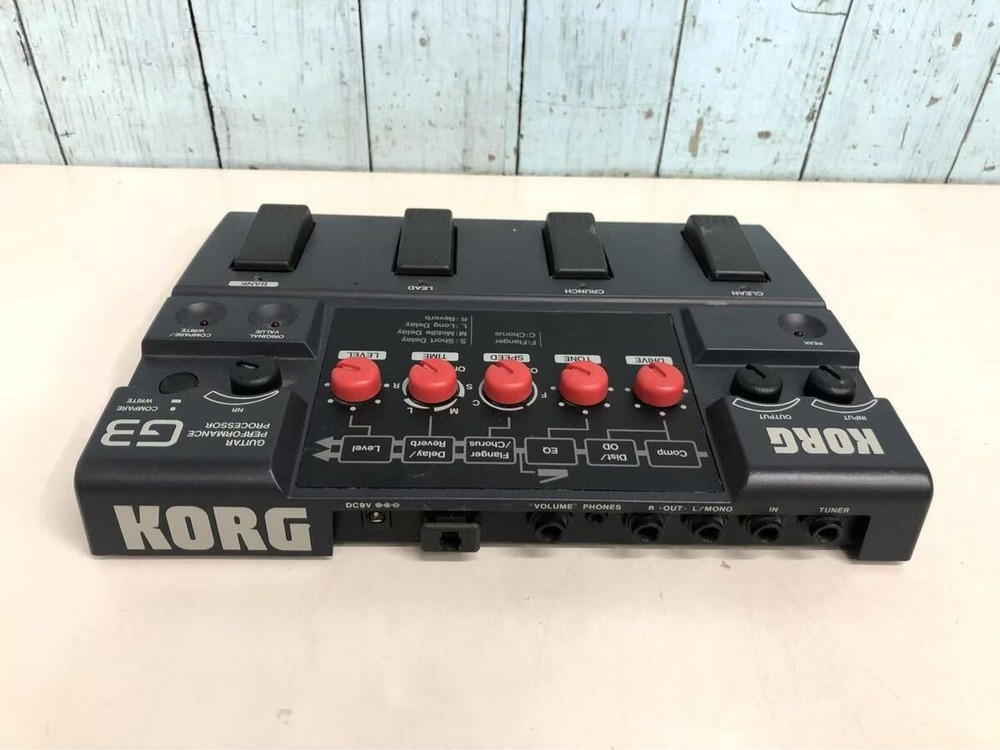 Korg G3 Guitar Multi-Effects Processor Pedal Black free shipping