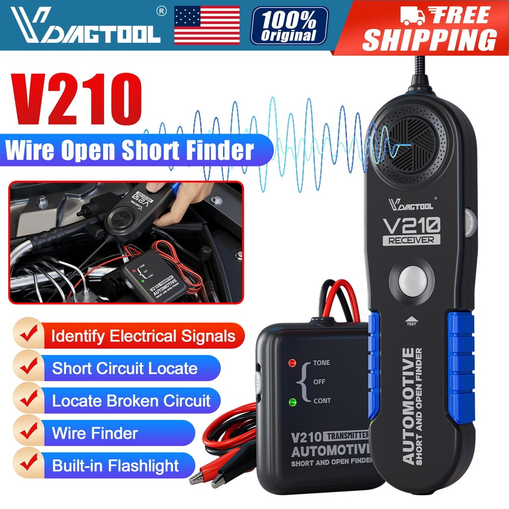 Car Cable Wire Tracker Auto Short Open Finder DC Circuit Tester Diagnostic Tool
