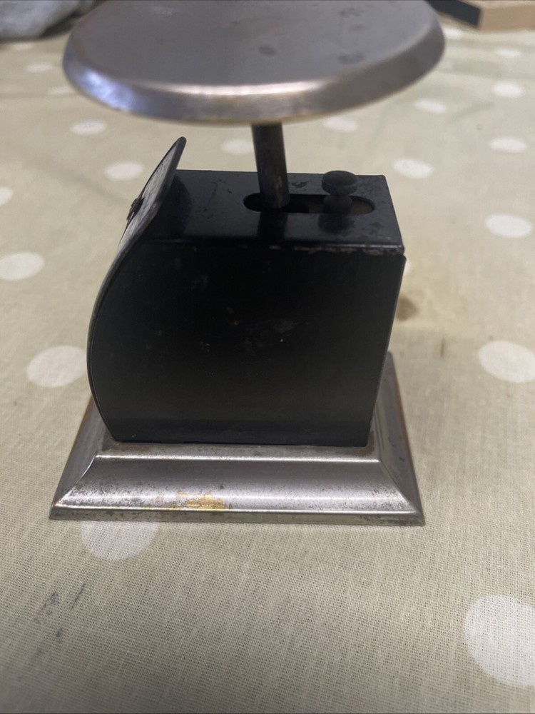 Vintage Small M.M & S Ltd Spring Letter Balance Scale Post Postage Mail 9cm high