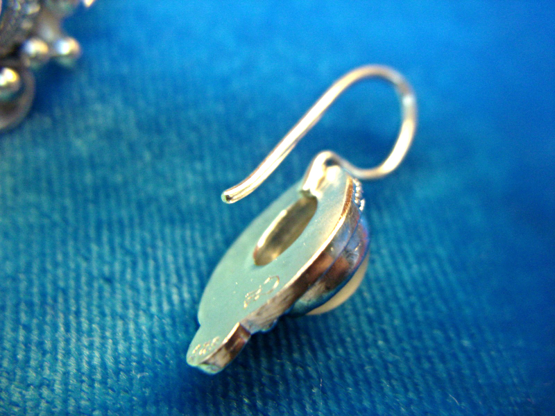 MOONSTONE RING & EARRING SET - SET IN STERLING SILVER - VERY ATTRACTIVE SET