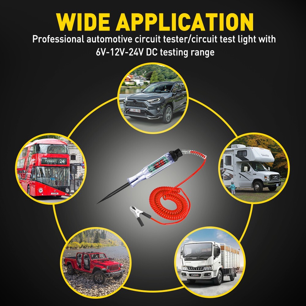 6-24V DC Digital Auto Power Probe Circuit Electrical Tester Test Device System