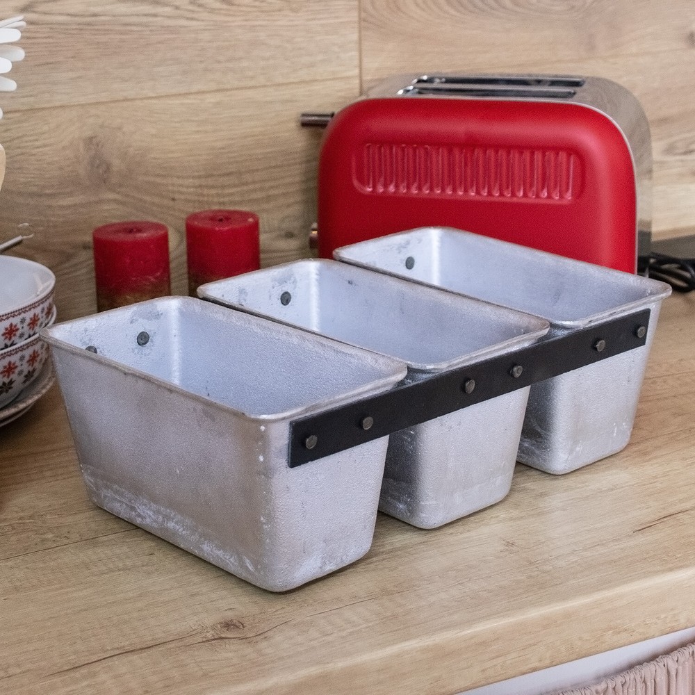 3pcs L7 Bread Form Pan Loaf Aluminium Mold Baking Ovenware Bakeware Kitchen