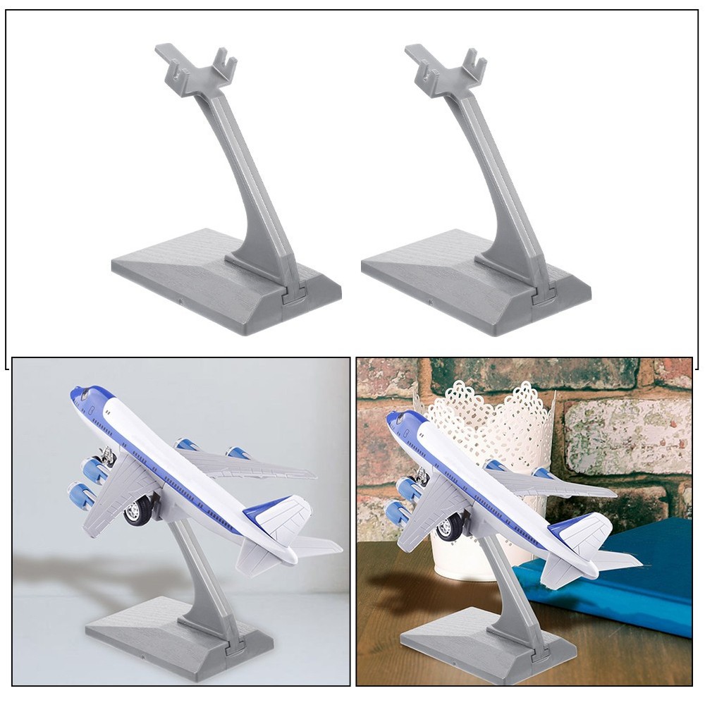 5Pcs Airplane Model Stand Display Rack for Desktop Aircraft Holder
