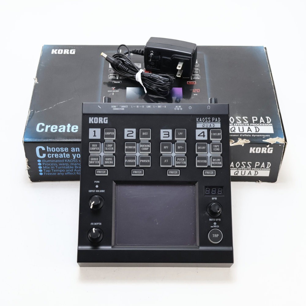 KORG Kaoss Pad Quad KP-QUAD Dynamic Effects Processor DJ Touchpad w/Box Manual