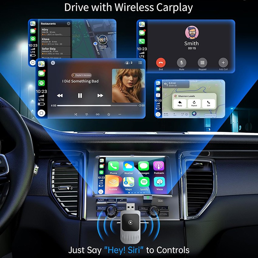 TY-C6 USB Drive-Design Wireless Interconnection BoxDrive Direct Plug-in Carplay