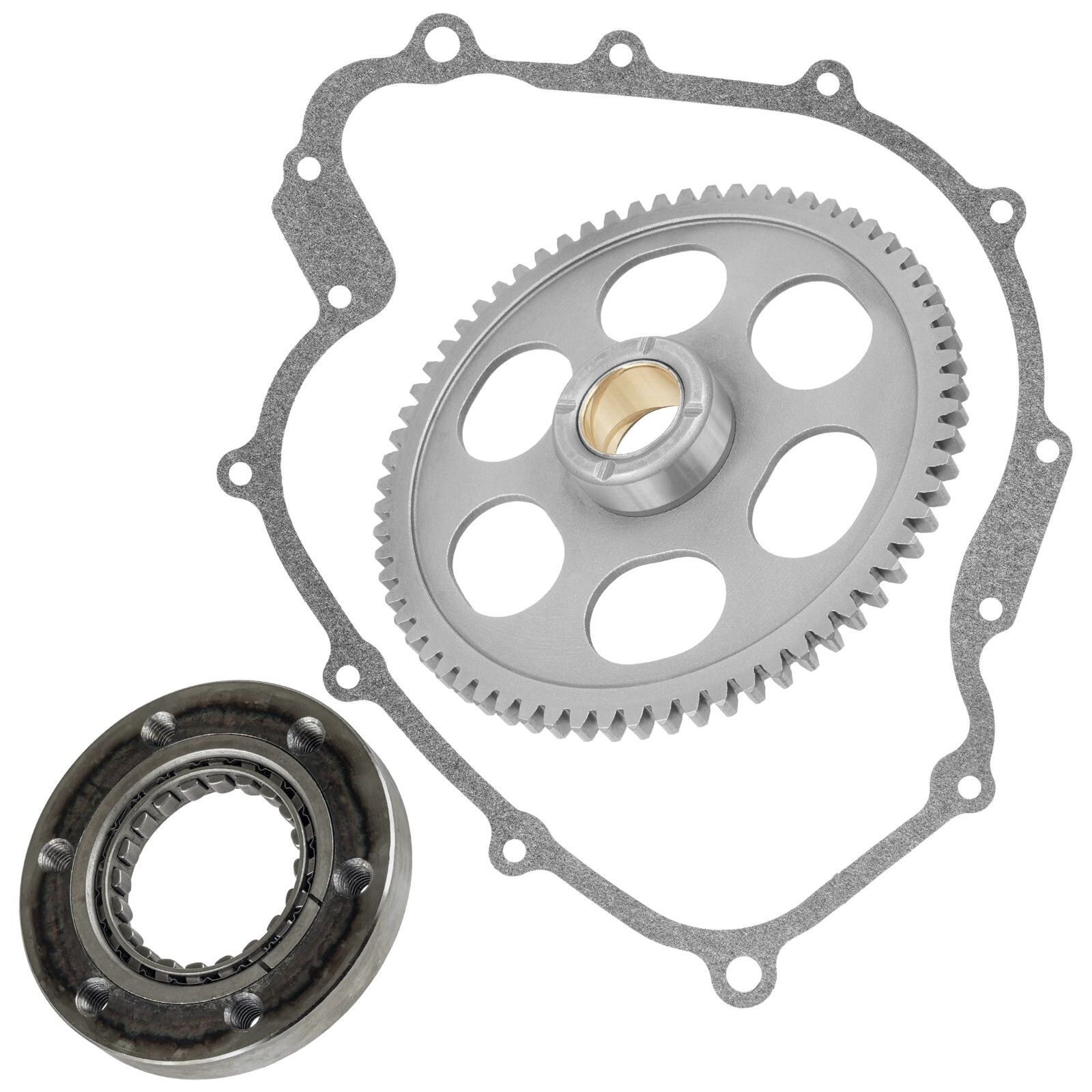 Starter Clutch Gear Idler and Gasket fits Yamaha Grizzly 660 YFM660F 4x4 2002