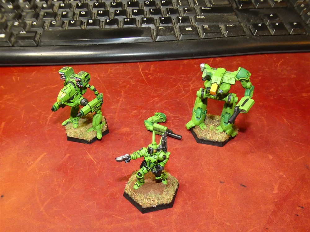 BattleTech: Mech: painted metal Bounty Hunter Lance