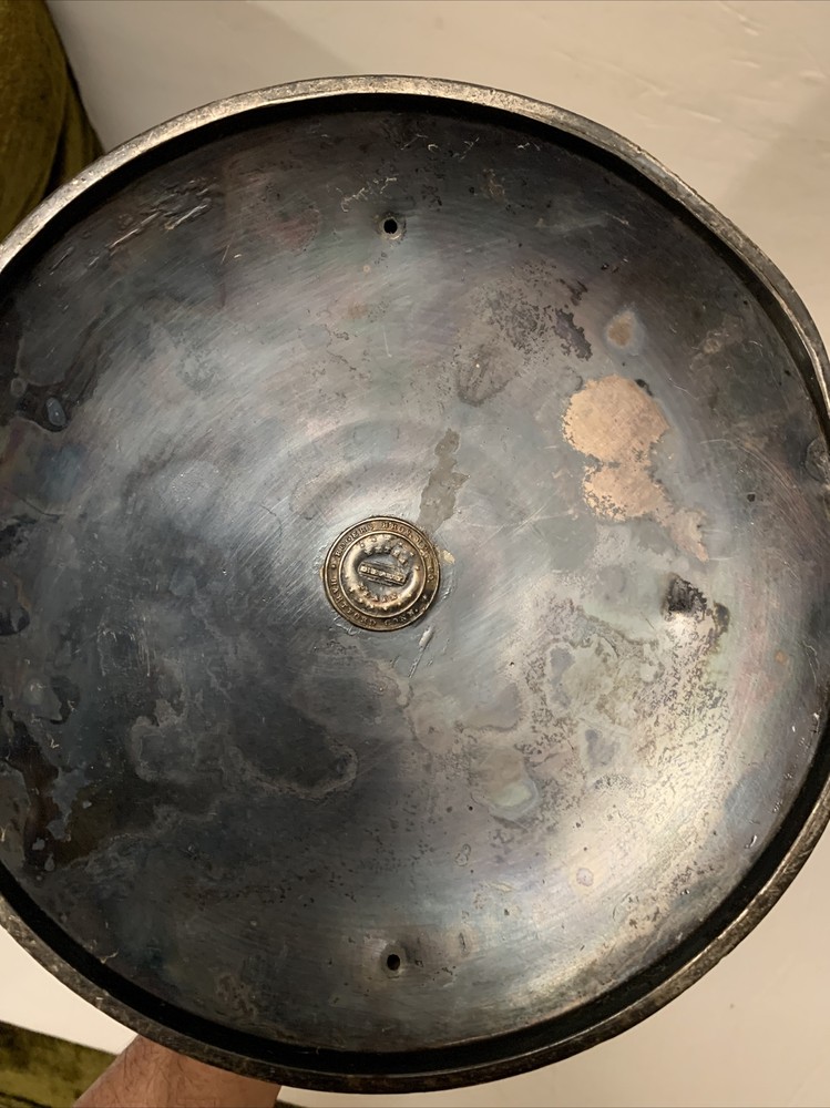 RARE Antique Rogers Bros MFG Co Silver plate Large Beer Stein, Serving Pitcher