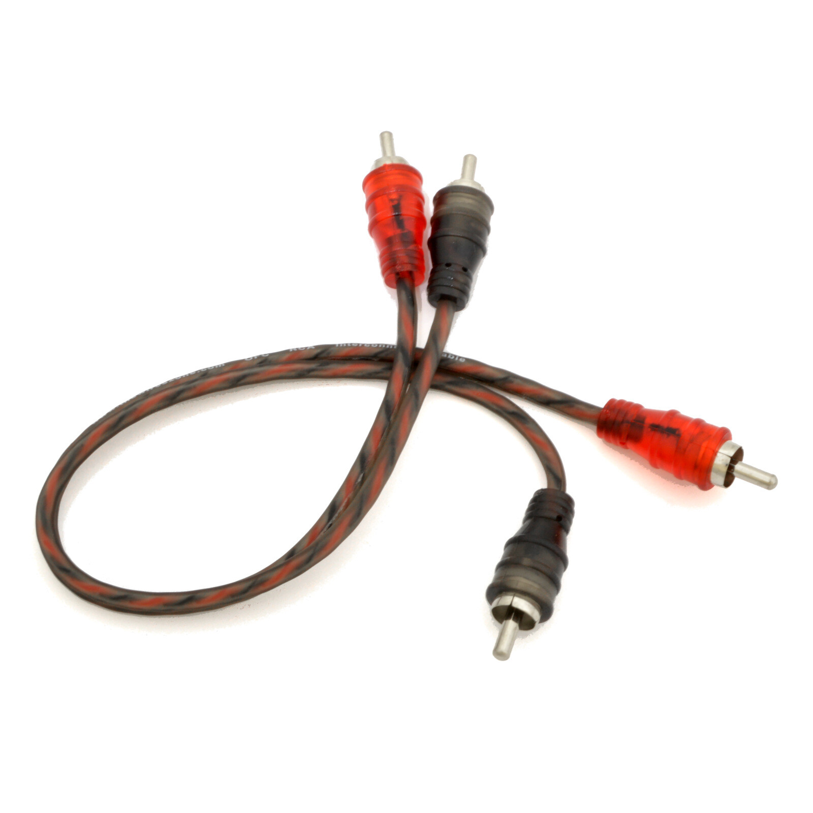 1ft 2-Channels Male-to-Male Twisted Pair OFC RCA Interconnect Cable