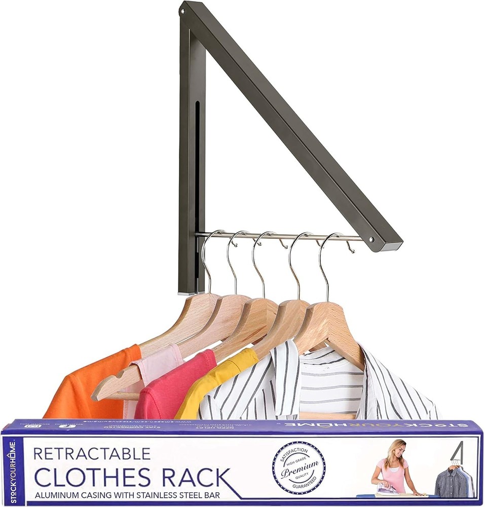 Space-Saving Aluminum Clothes Rack - Foldable and Rust Resistant Drying Solution