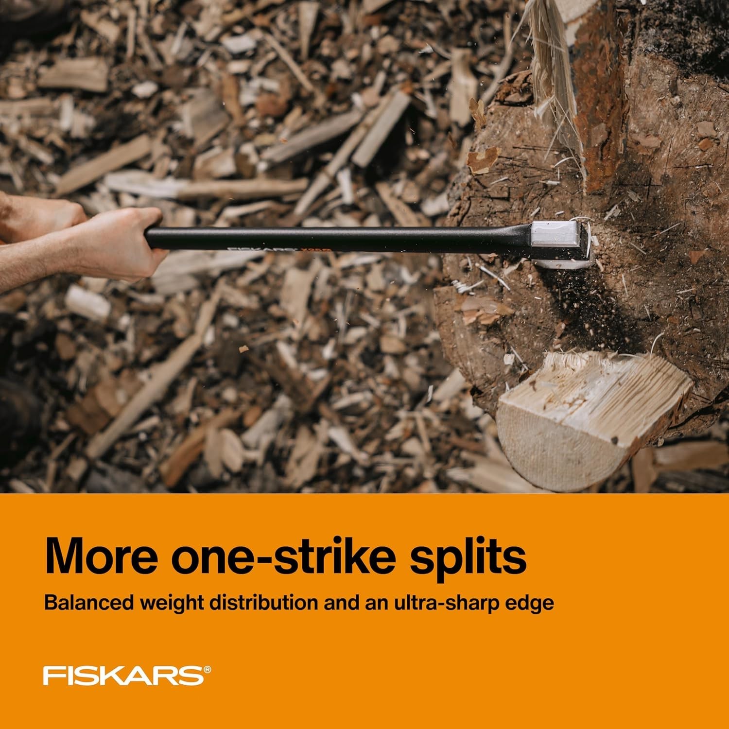 Fiskars X25 Splitting Axe, Designed for Splitting Firewood and Camping