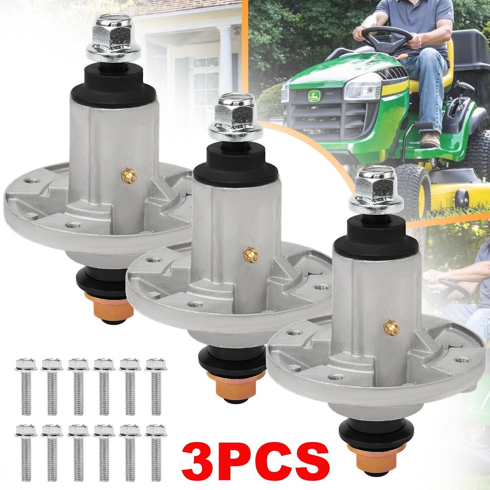 3 x Spindle Assemblies for John Deere D170 E140 E150 E160 E170 AUC15811 48" 54"