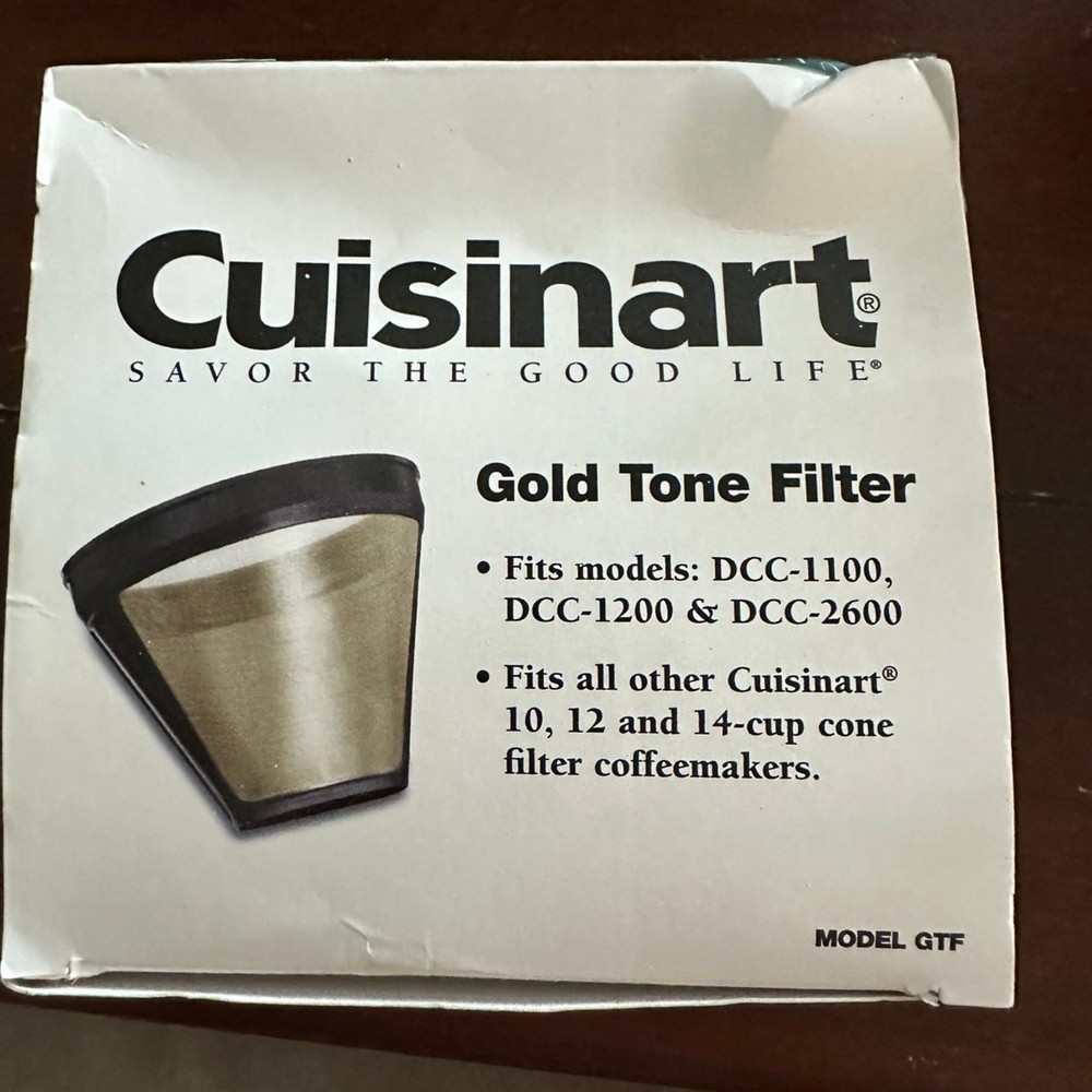 Cuisinart coffee filter gold