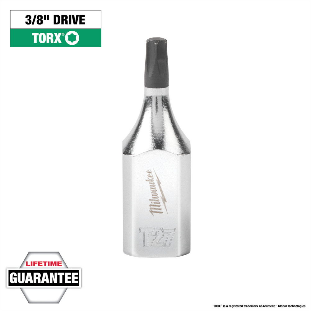 Milwaukee Tool 3/8" Drive T27 TORX Bit Socket