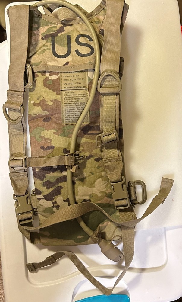 USGI OCP Hydration System Carrier w/ Bladder Missing Chest Strap