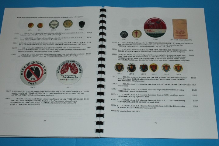 Christmas Seal Buttons and Pins 2nd ed Caprario BlueLakeStamps Great Info!