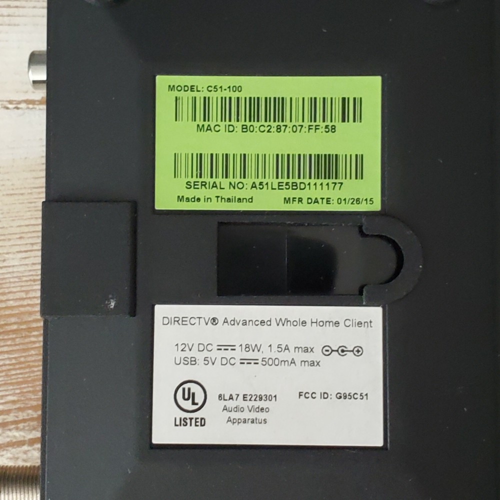 DirectTV C51-100 TV RECEIVER