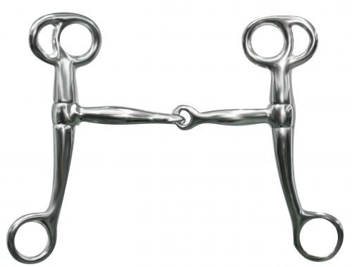 Showman Chrome Plated Tom Thumb Bit w/ 6.25" Cheeks