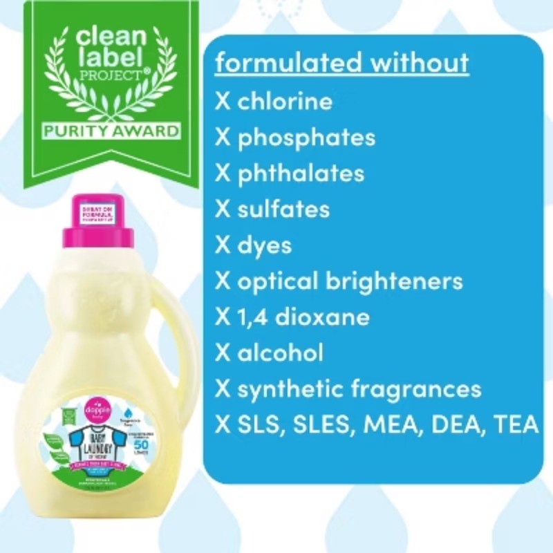 Dapple Laundry Detergent Fragrance Free - 50oz