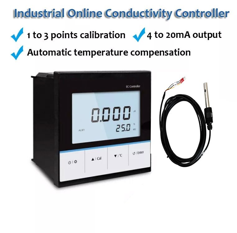Industrial Online Conductivity Controller Temperature Meter TDS Meter Tester