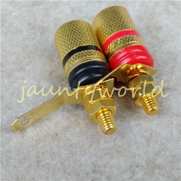 2PC Speaker Cable Banana Connector Amplifier Terminal Binding Posts